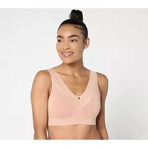 Breezies Plus Size Comfort Breeze Bra 3X Wirefree NEW